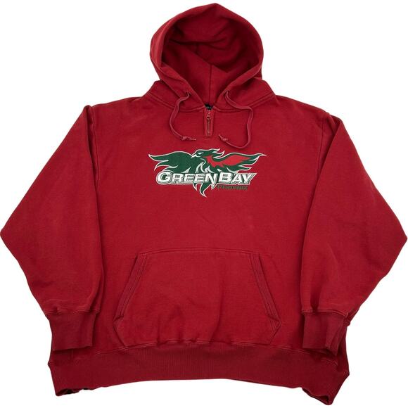 Vintage y2k Men's Embroidered UW Green Bay‎ Phoenix Hoodie Sweatshirt - Picture 1 of 7